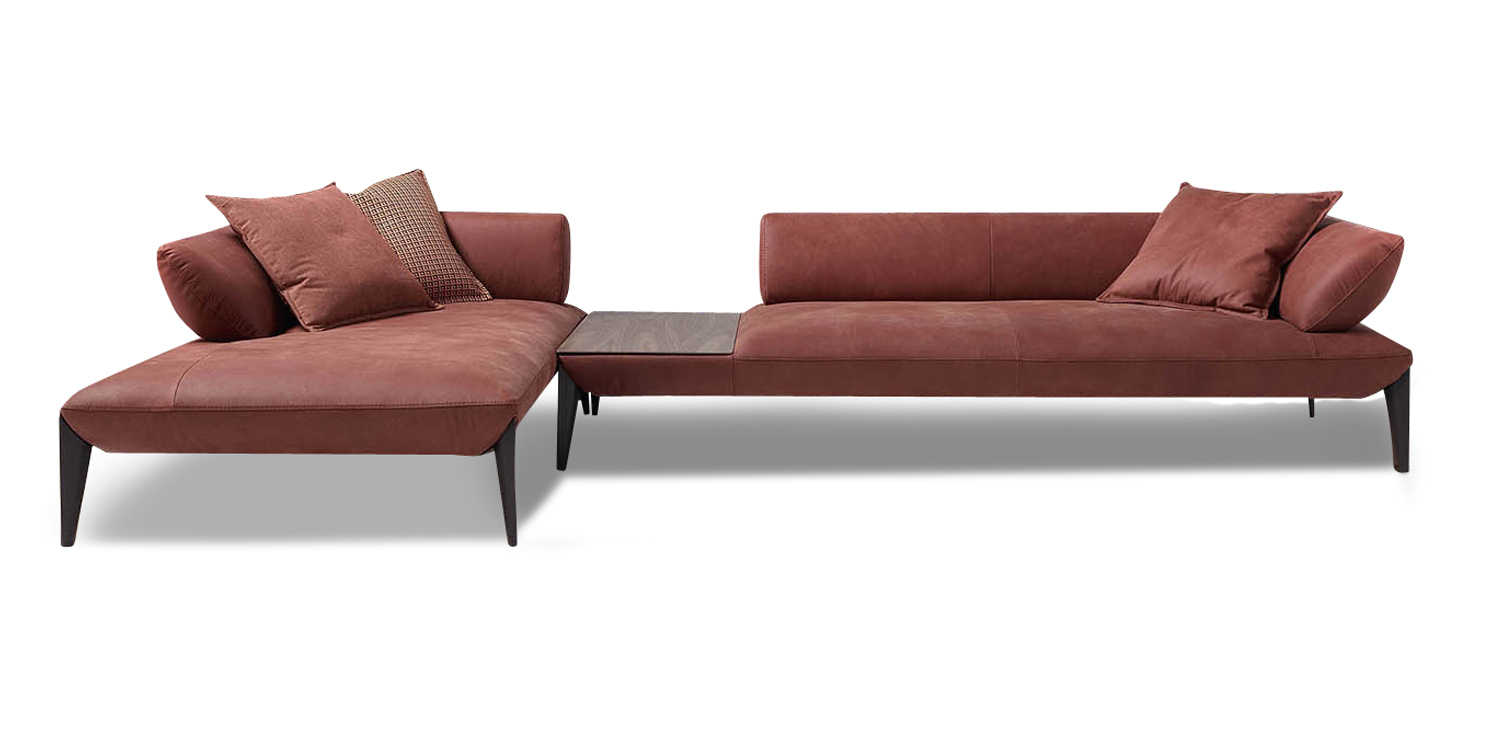 Avenue, Three Seat Sofa with Two Cushions (left hand facing) and table, Including Chase