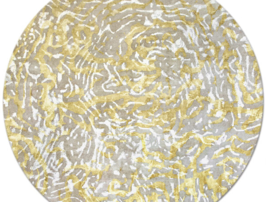 Nebula in Goldenrod, 8 ft. x 8 ft. round