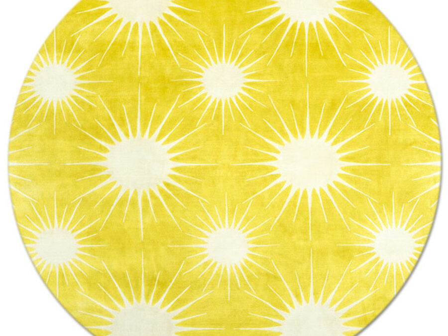 Sunburst in Forsythia, 8 ft. x 8 ft.round