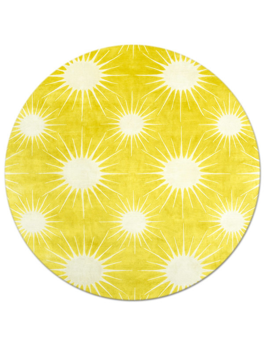 Sunburst in Forsythia, 8 ft. x 8 ft.round