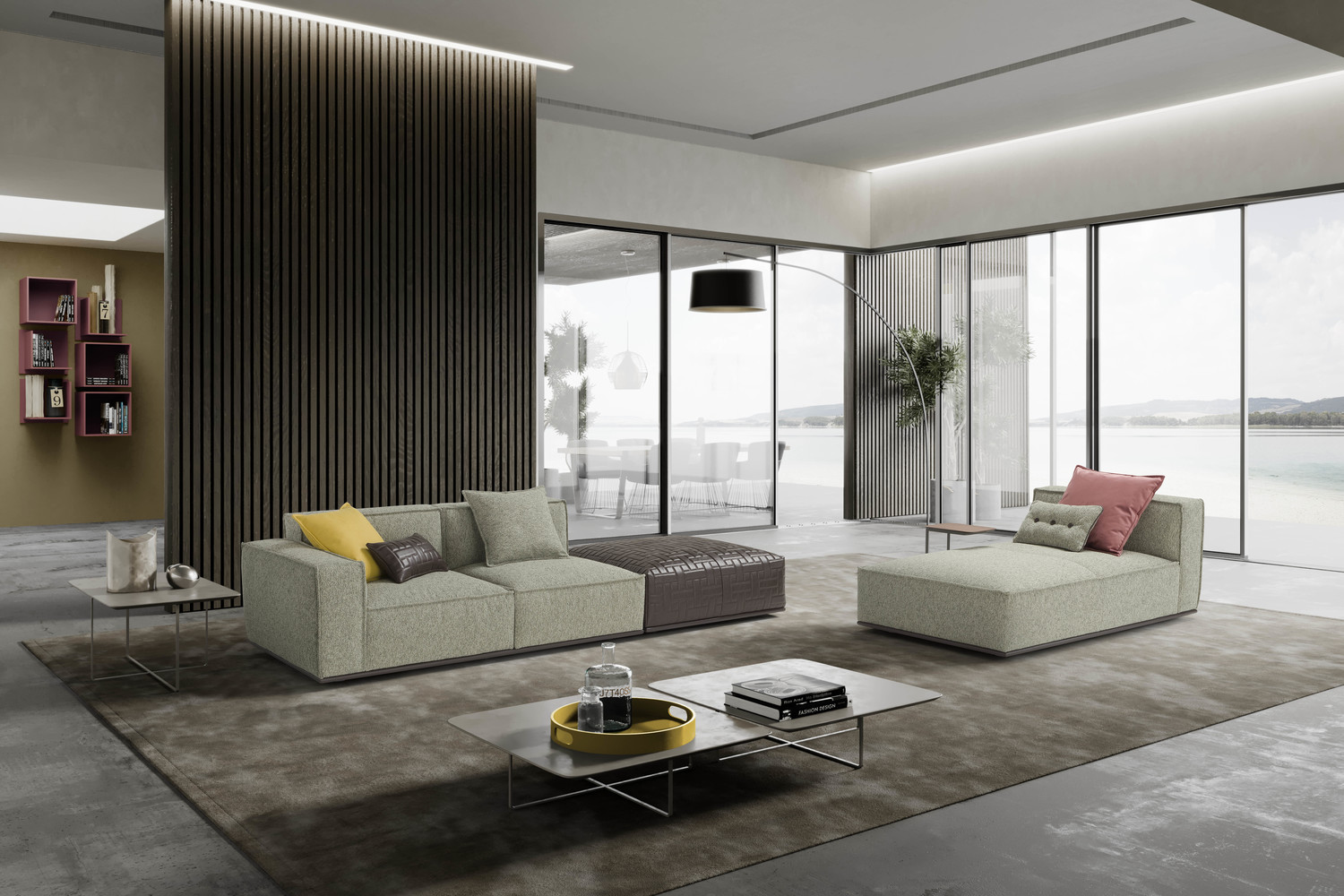 Plaza, 1 Low Arm Chaise Longe, 2 Cushions