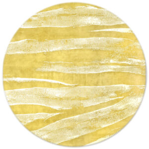 Ebu in Saffron, 8 ft. x 8 ft. round