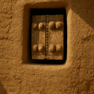 A Dogon Granary Shutter Panel Bandiagara Escarpment, Mali,
