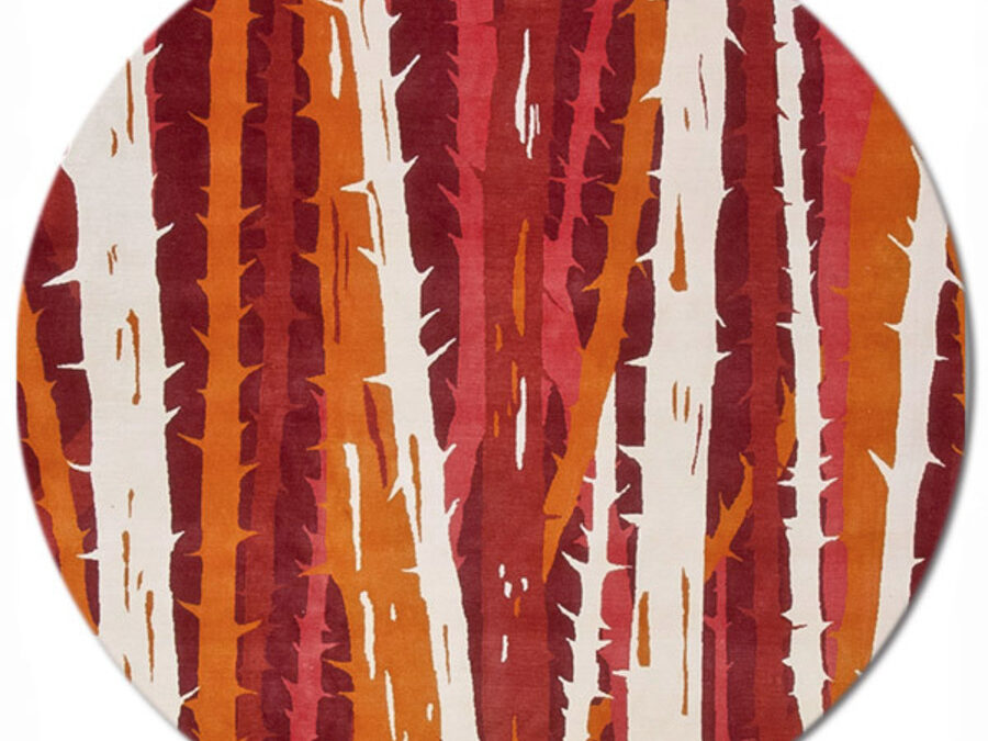 Thorn II in Crimson, 8 ft. x 8 ft.