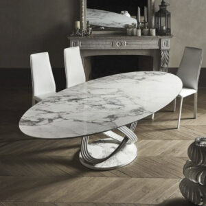 "Fusion" Dining Table, with fixed or extendible versions