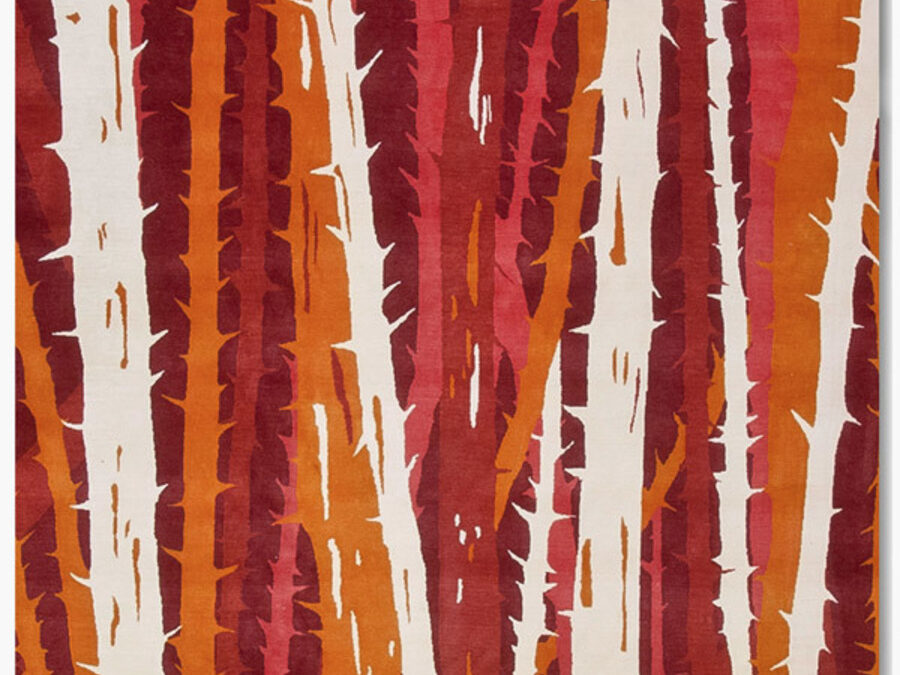 Thorn II in Crimson, 12 ft. x 16 ft.