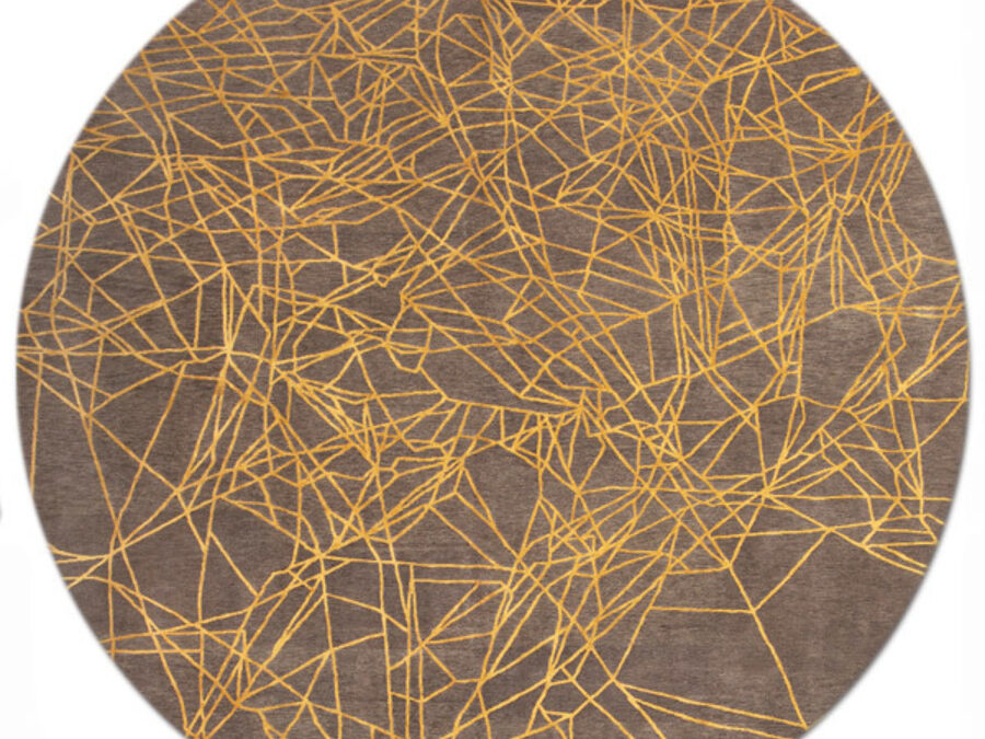 Tremore in Saffron, 8 ft. x 8 ft.