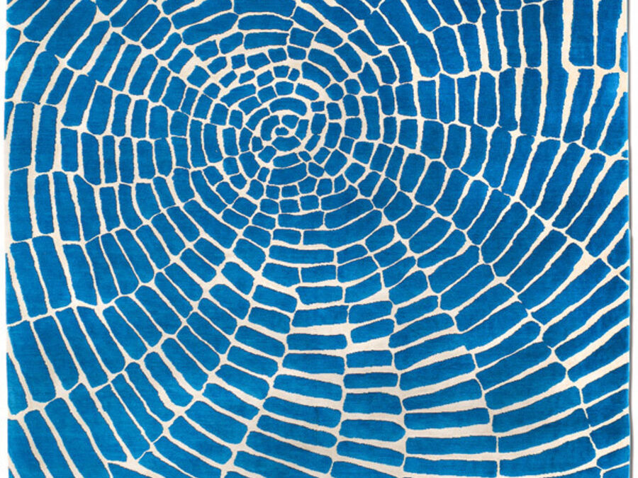 Vertigo in Azure, 9 ft. x 12 ft.