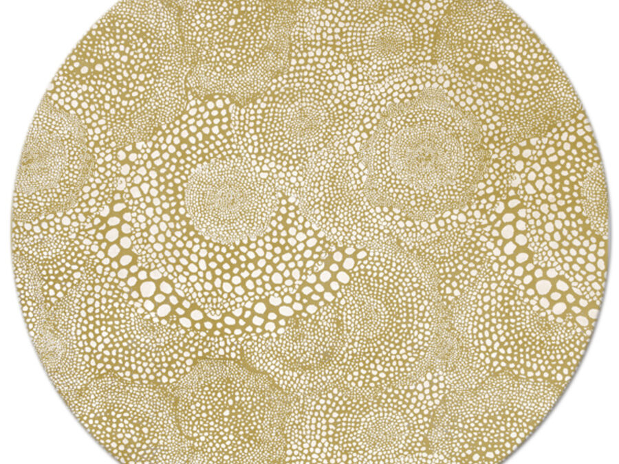 Utamaro in Cumin, 8 ft x 8 ft. round