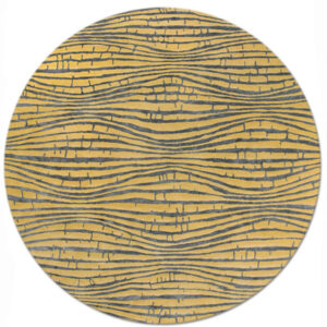 Wave in Yellow, 8 ft. x 8 ft. round