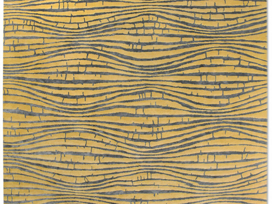 Wave in Yellow, 9 ft. x 12 ft.