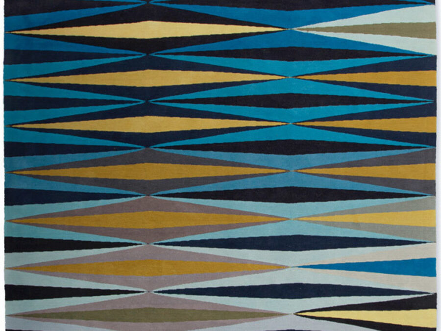 Ripple in Blue, 10 ft. x 14 ft.