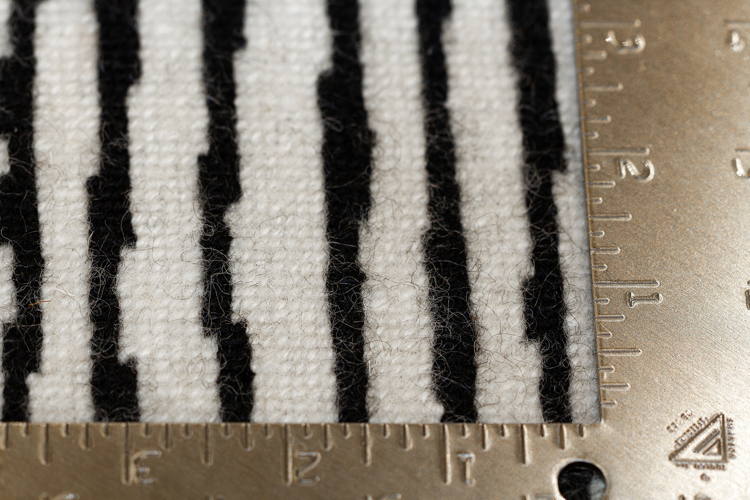 Maze in Black on Cream, 3 ft. x 10 ft.