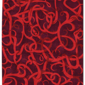 Thorn I in Red on Red, 12 ft. x 16 ft.