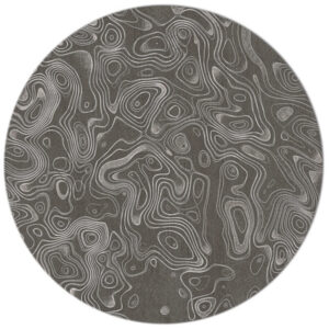 String Theory in Pewter, 8 ft. x 8 ft. round