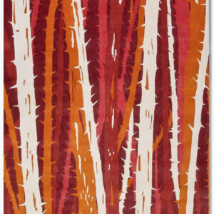 Thorn II in Crimson, 8 ft. x 10 ft.