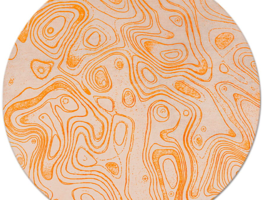 String Theory in Clementine, 8 ft. x 8 ft. round