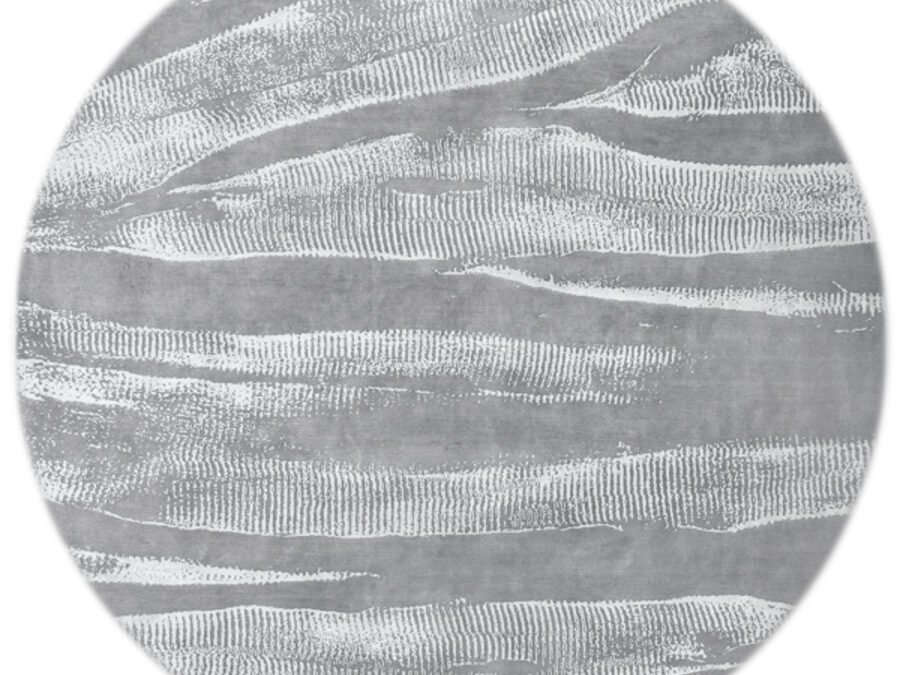 Ebu in Silver, 8 ft. x 8 ft. round