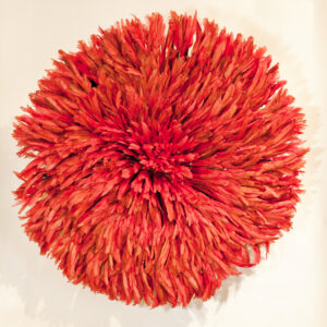 Royal Feather Hat, aka "juju hat" or "tyn", Bamileke People, Cameroon